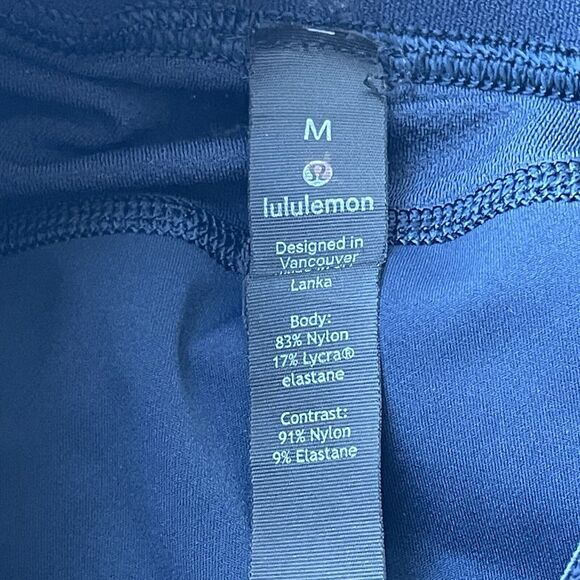 Lululemon Mens Surge Light Tight Side Pocket Reflective Lightweight Tight M Navy - Picture 9 of 10